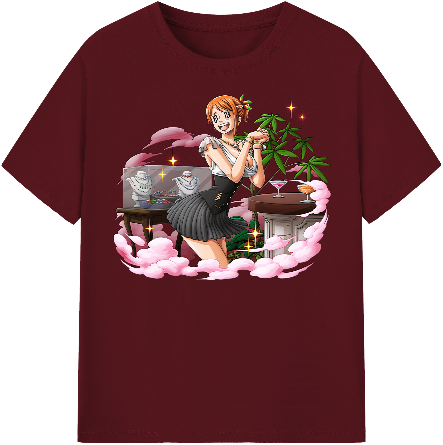 ワンピース ナミ ONE PIECE Nami 綿100％半袖Tシャツ（フロントプリント）